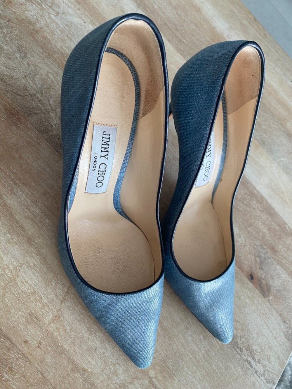 Jimmy Choo Shoes 'Romy' Washed Denim - Picture 2 of 6
